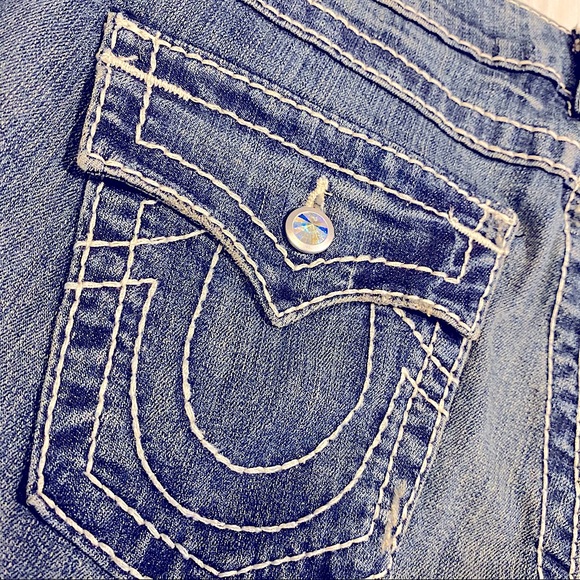 🆕 Vintage TRUE RELIGION ✖️SWAROVSKI CRYSTAL Jeans - Picture 6 of 16